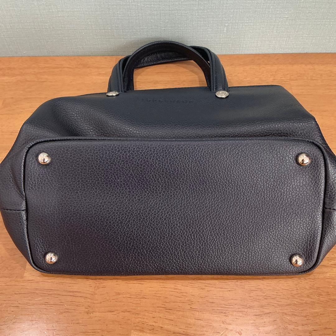 新品同様/ロンシャン/ネイビー/ハンドバッグ