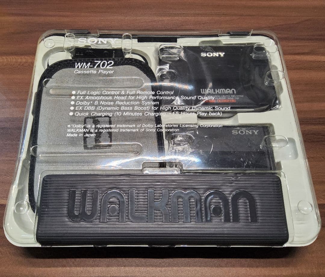 【新品同様 レア！】SONY ウォークマン WM-702 ブラック 整備済み