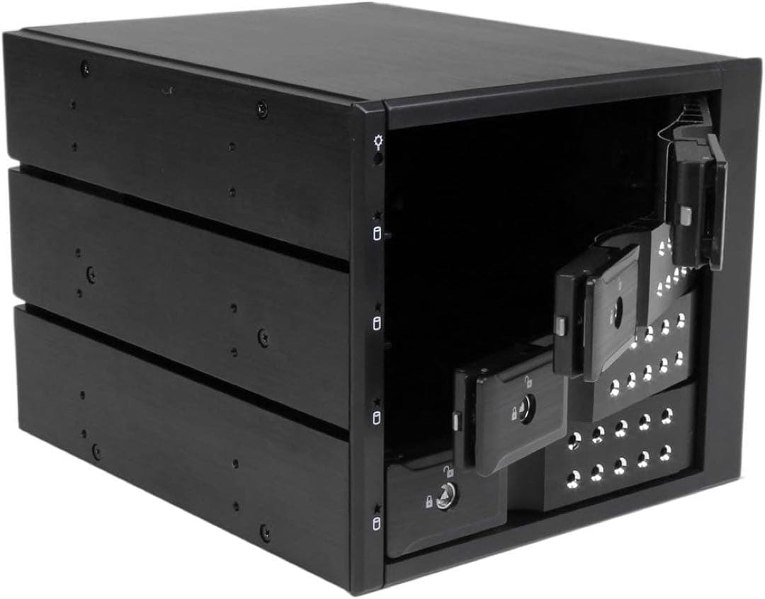 4x 3.5インチSAS 2.0/SATA3.0HDDドライブ対応モバイルラック