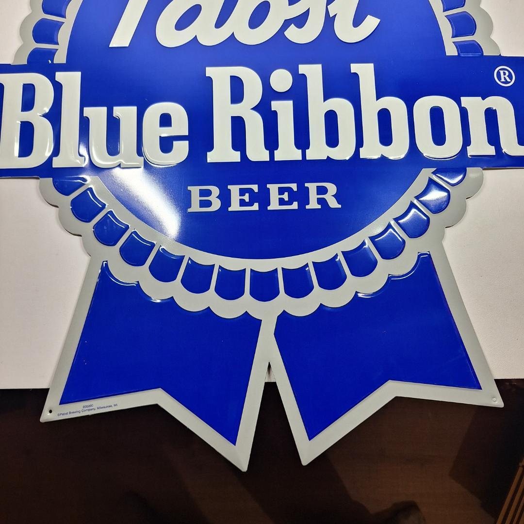 ブルーリボン 看板 サイン 新品 コレクション blue ribbon e6E6