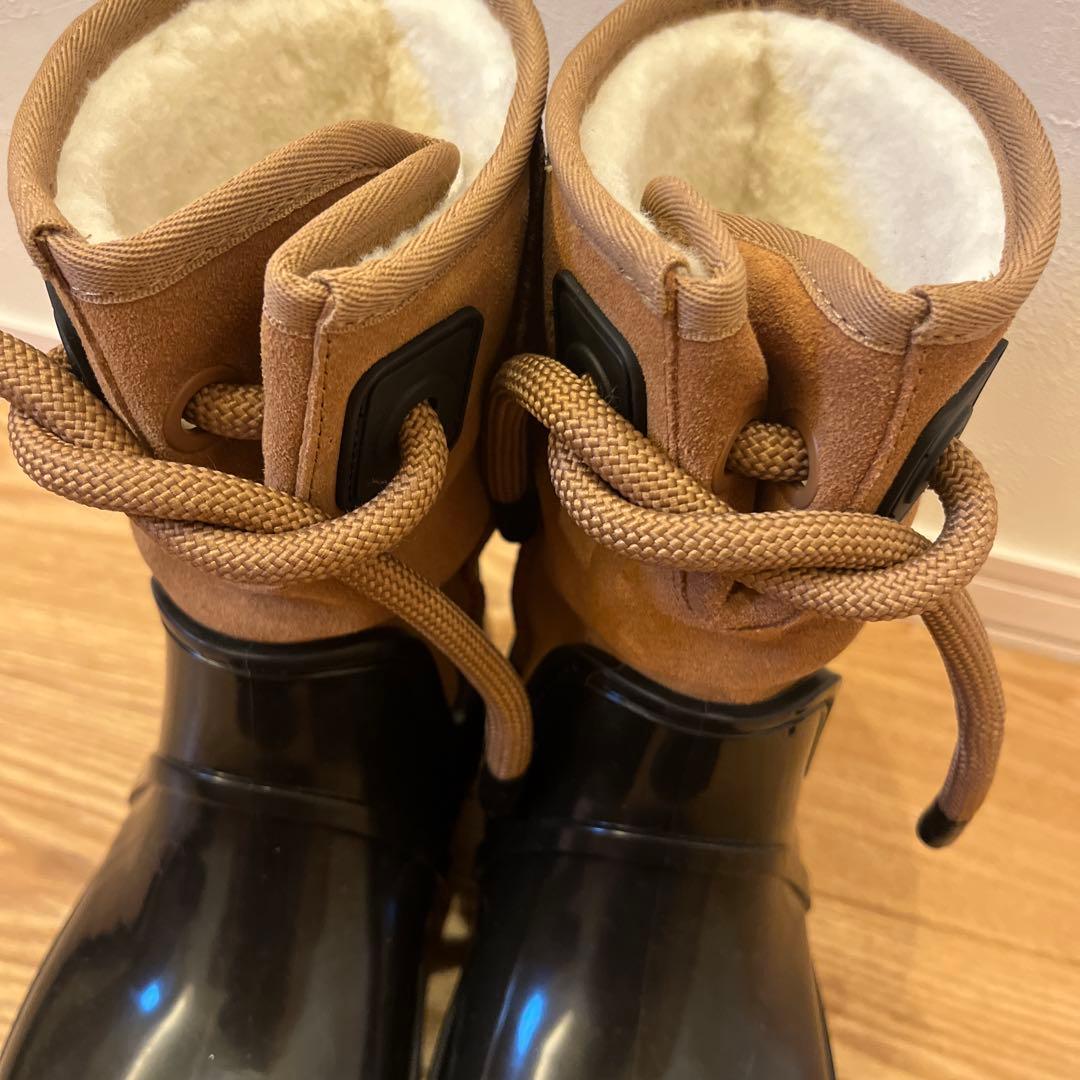 美品✨UGG レインクラウドレース　レインブーツ　ブラウン