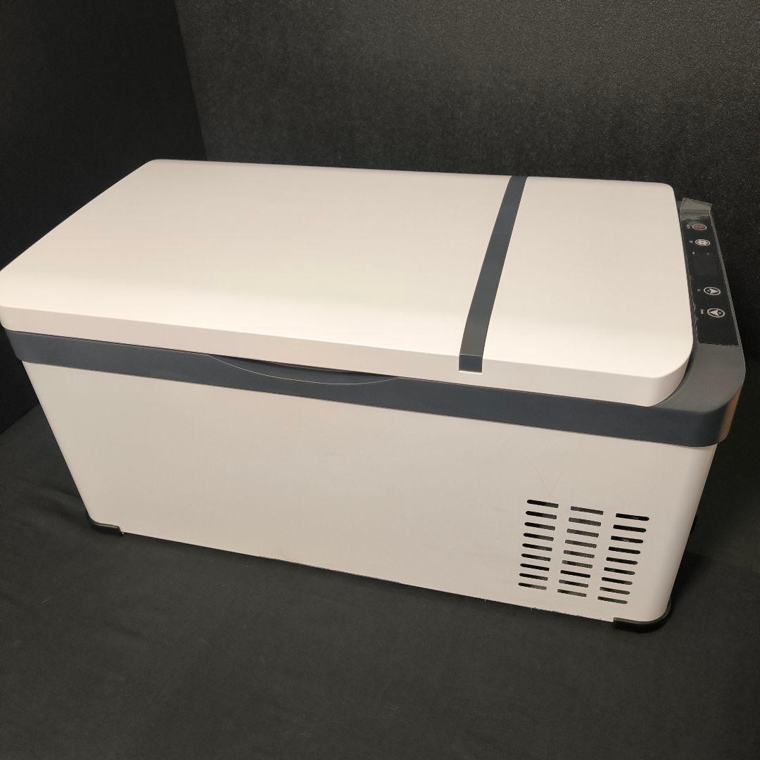 車載対応 ポータブル冷蔵冷凍庫 2つの仕切り付き ホワイト 静音