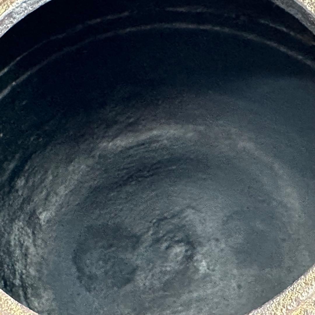 茶道具　唐銅　切掛　鬼面風炉　平丸釜添　加藤恵造　共箱　未使用　風炉　釜　稽古