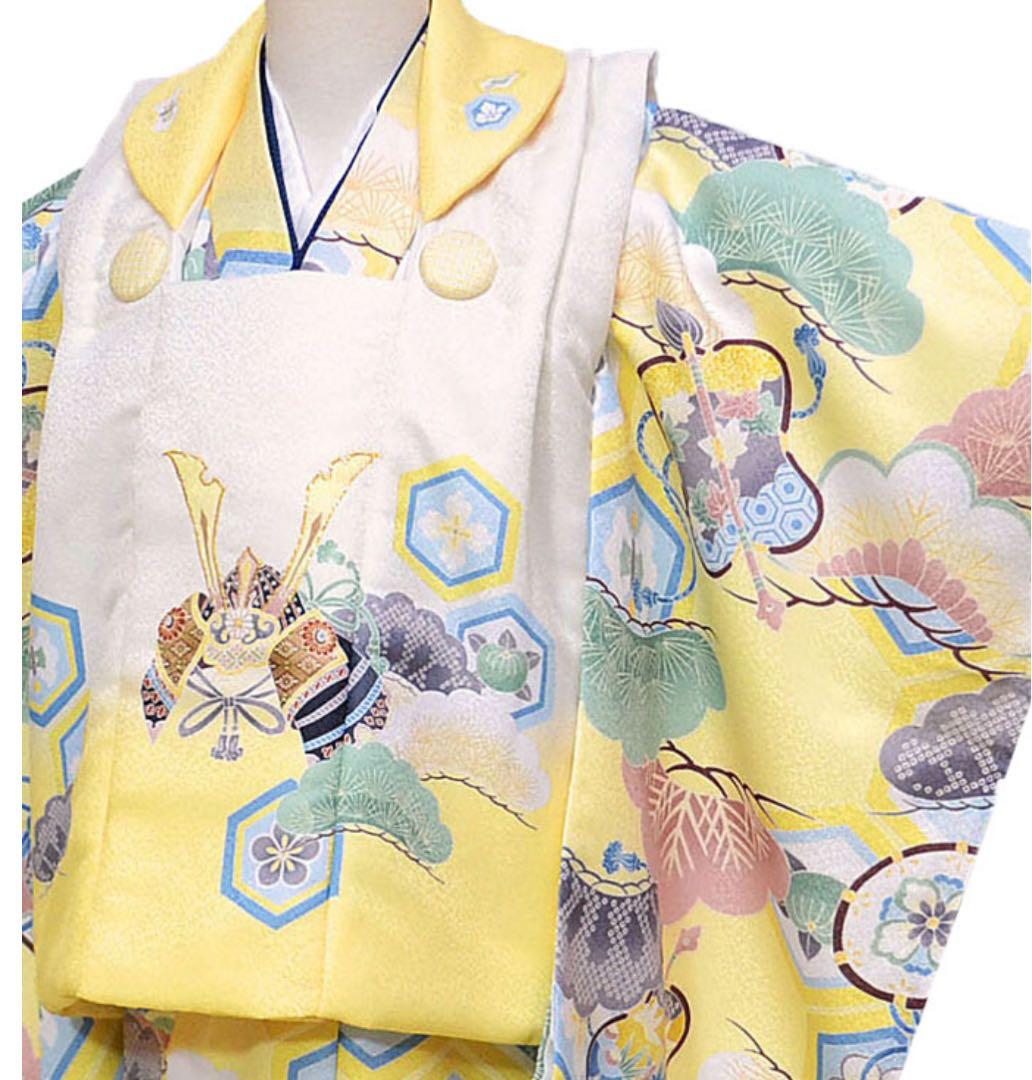 1500円値下げ！2025七五三用着物セット 黄色 花柄 室内撮影1時間のみ使用