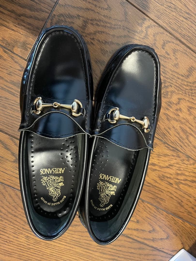 アリゾナ 黒 レザー ローファー