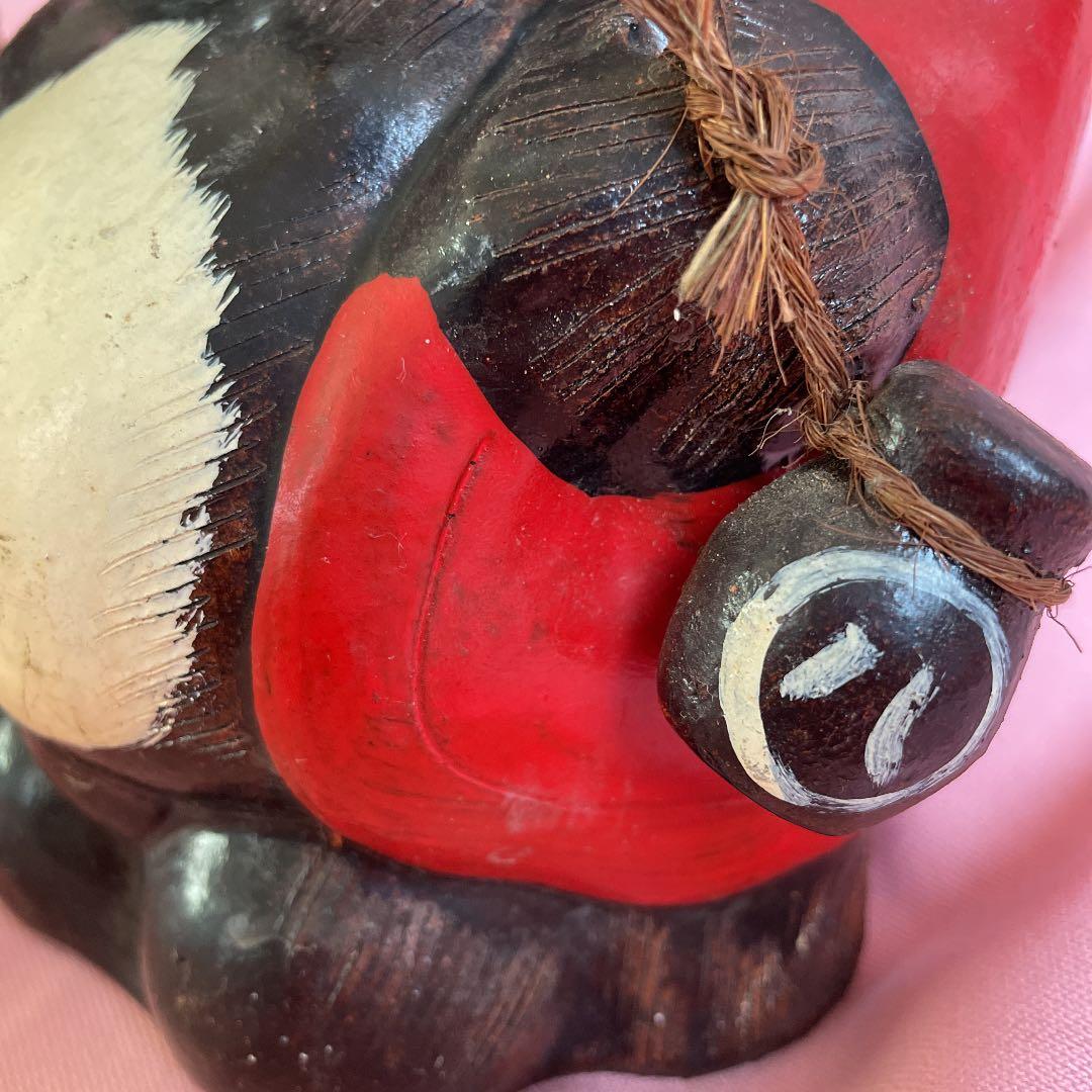 縁起物 信楽焼 赤いちゃんちゃんこ たぬき 八相縁喜 商売繁盛 家内安全 陶器