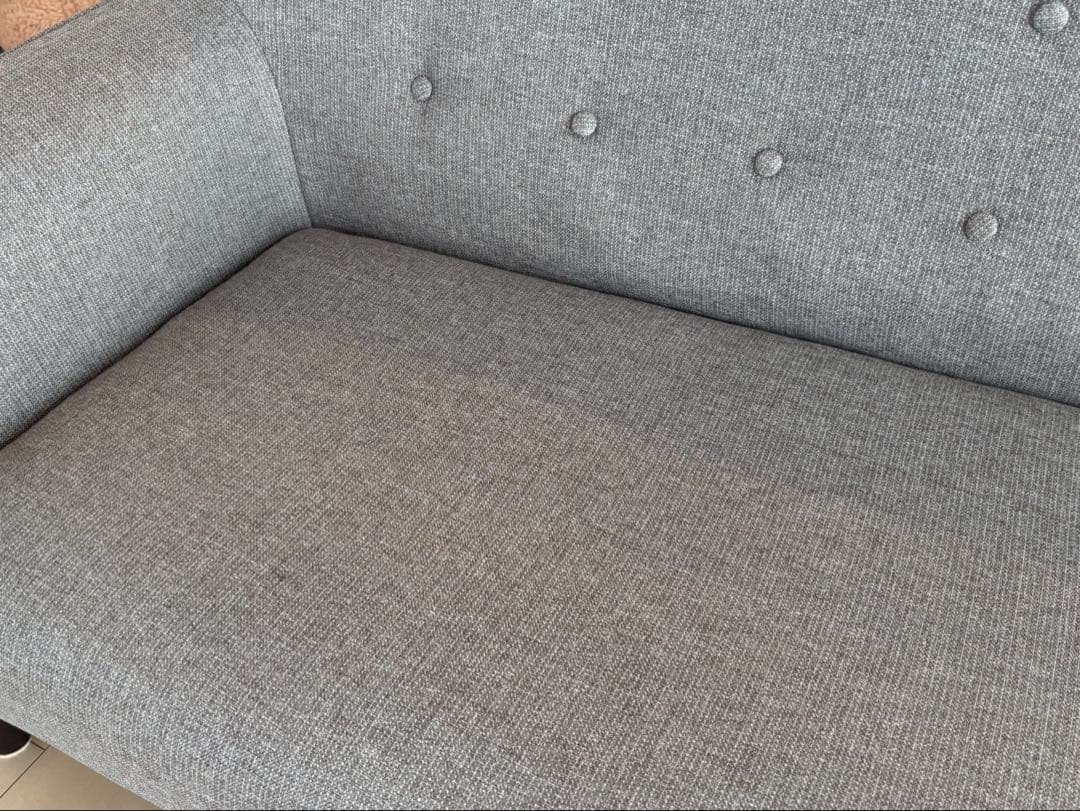 【値下げ】モダンデコ　3人掛けソファ　ヘザーグレー