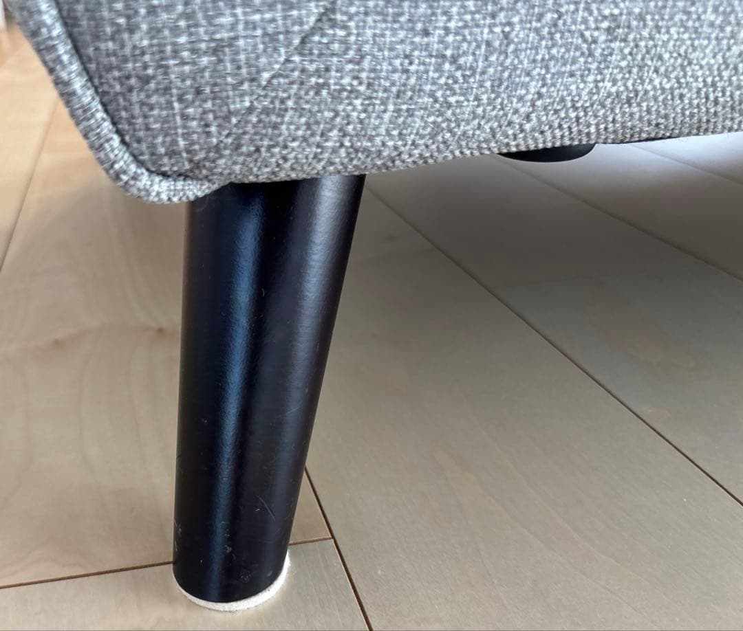 【値下げ】モダンデコ　3人掛けソファ　ヘザーグレー