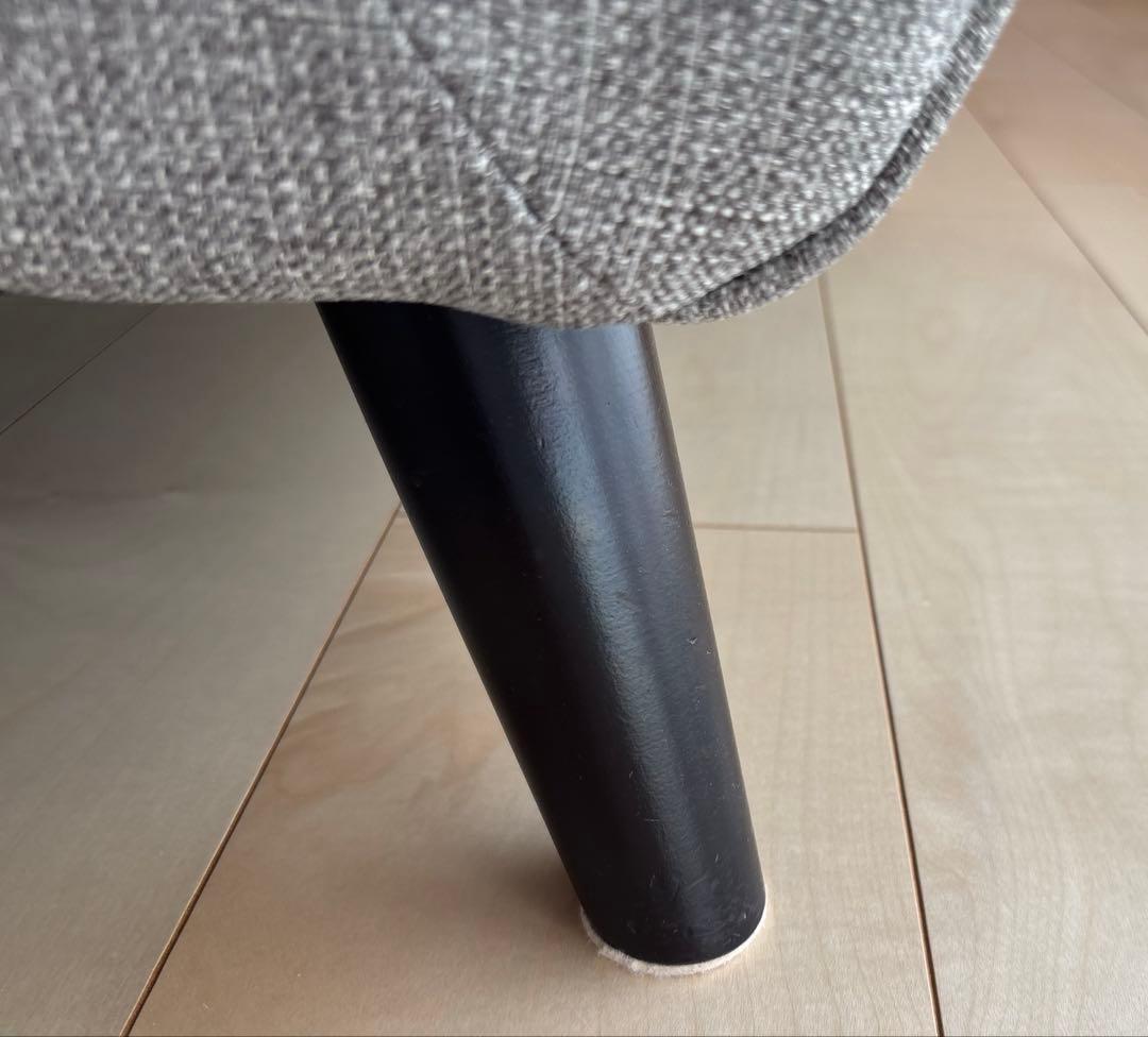 【値下げ】モダンデコ　3人掛けソファ　ヘザーグレー