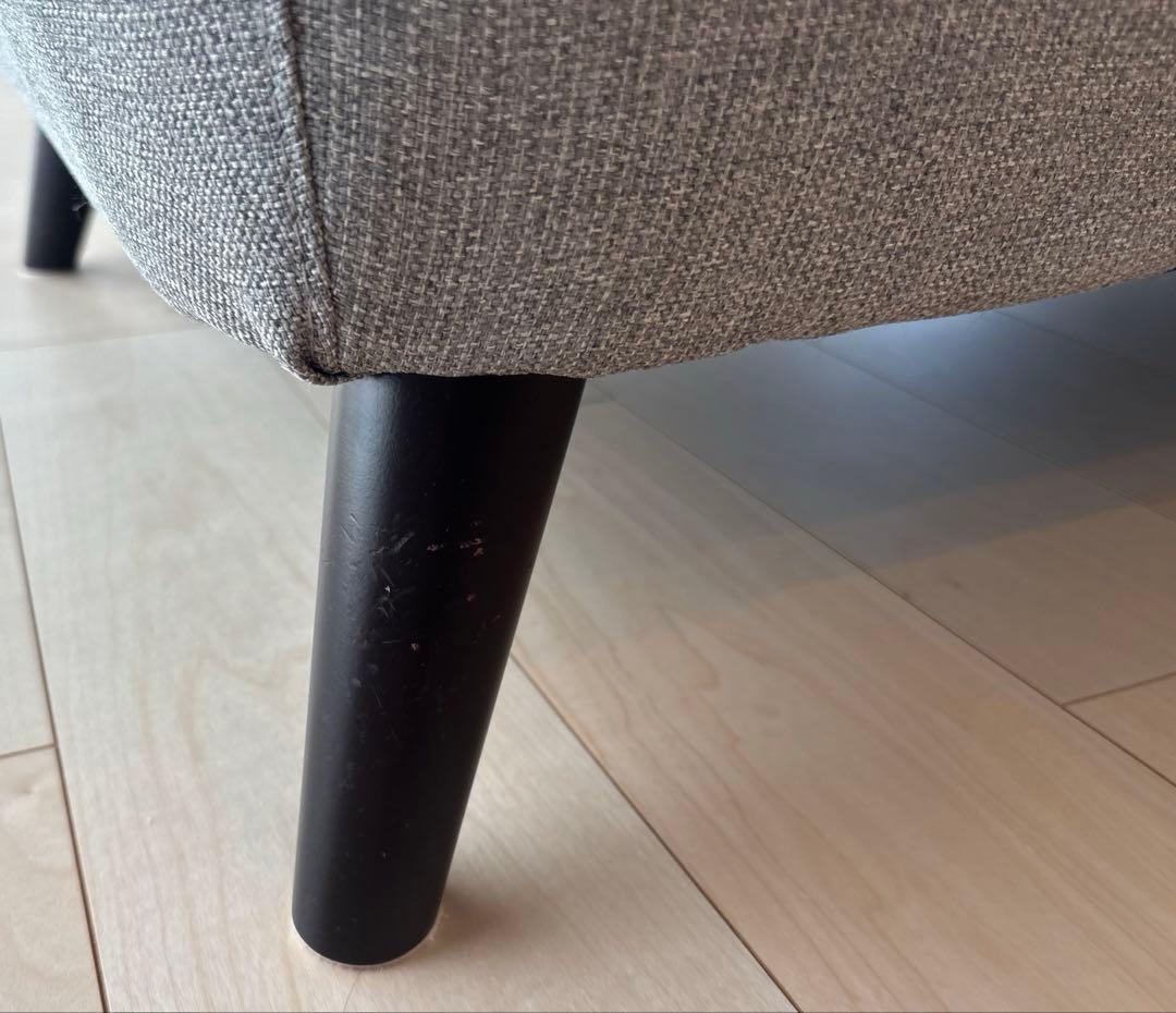 【値下げ】モダンデコ　3人掛けソファ　ヘザーグレー