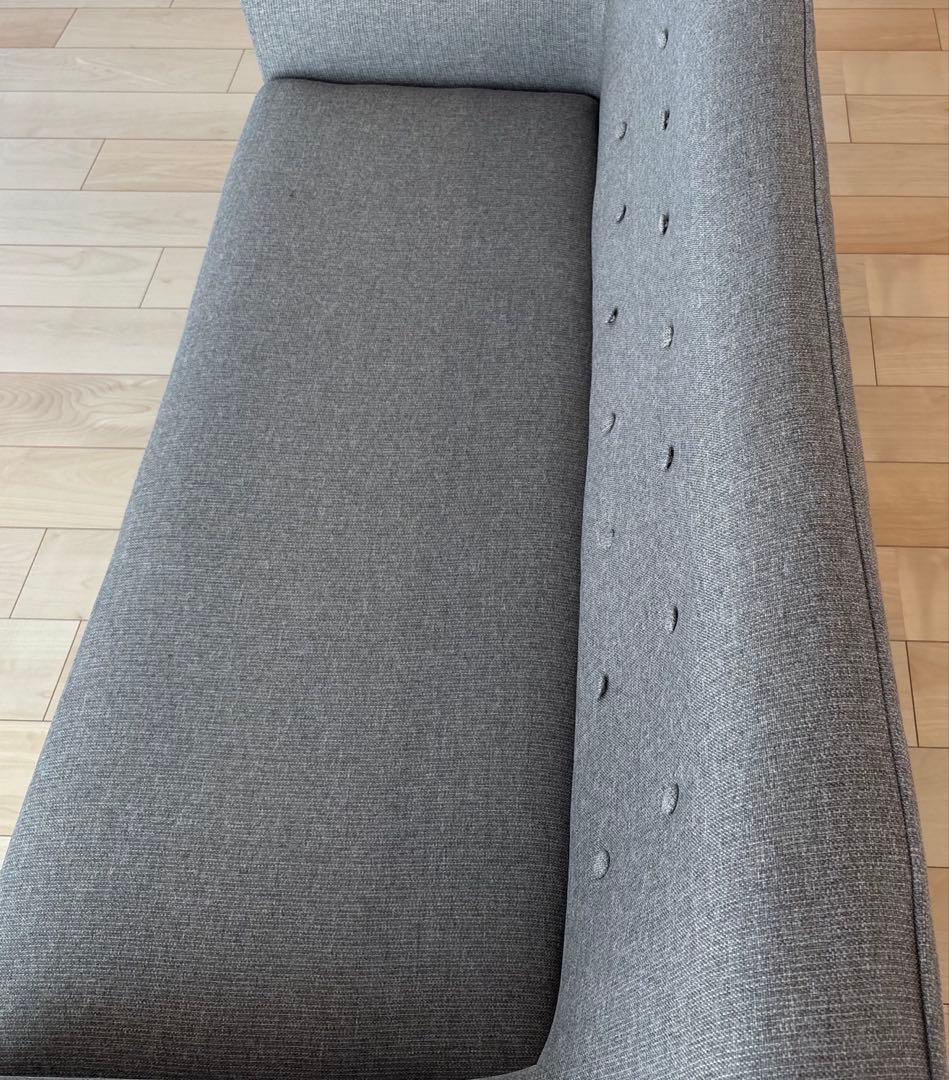 【値下げ】モダンデコ　3人掛けソファ　ヘザーグレー