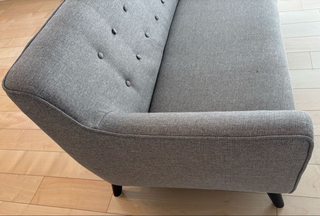 【値下げ】モダンデコ　3人掛けソファ　ヘザーグレー