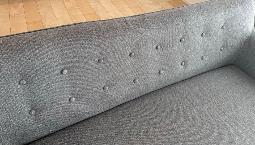 【値下げ】モダンデコ　3人掛けソファ　ヘザーグレー