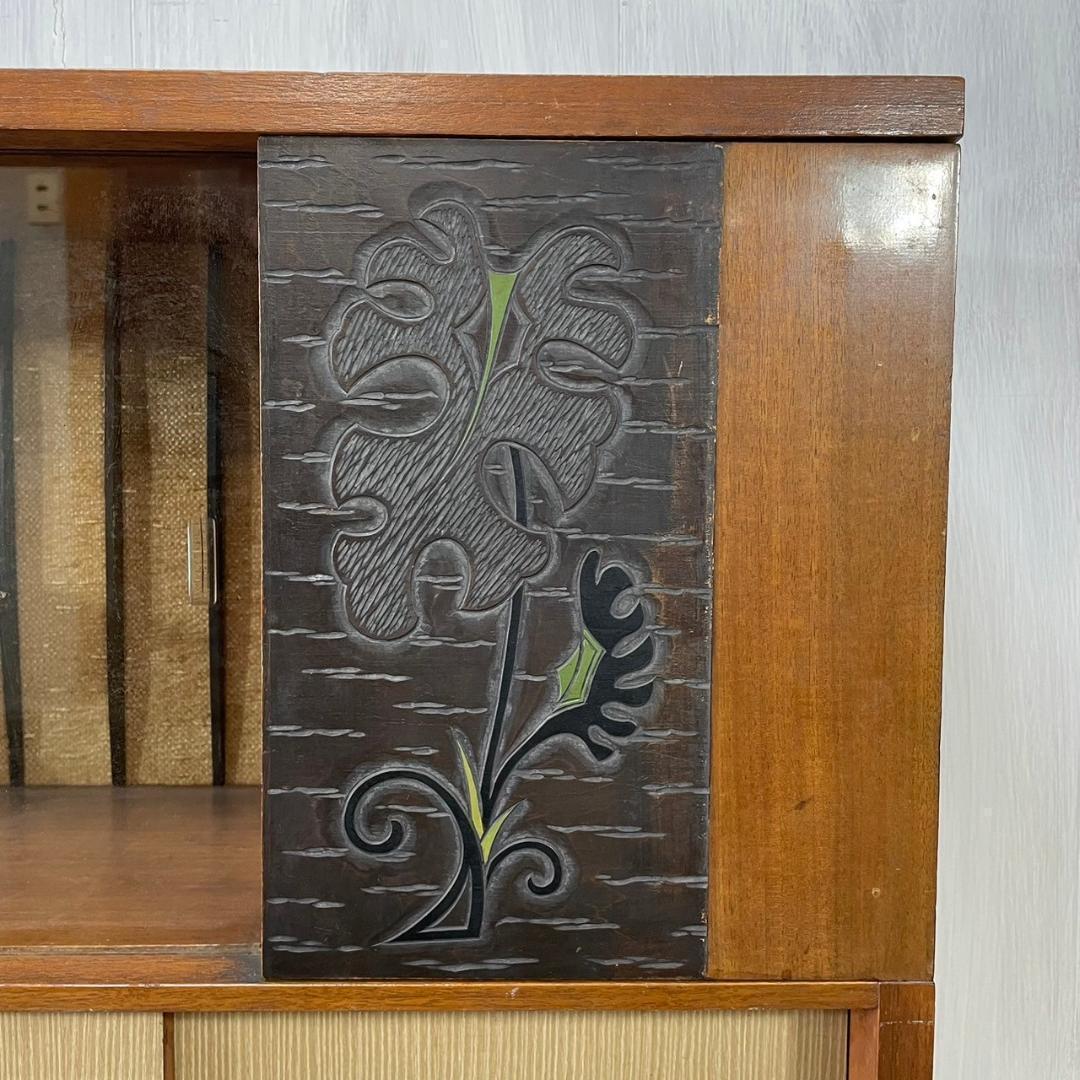 ヴィンテージ 60-70's サイドボード 木製 飾り棚 リビング収納 レトロ