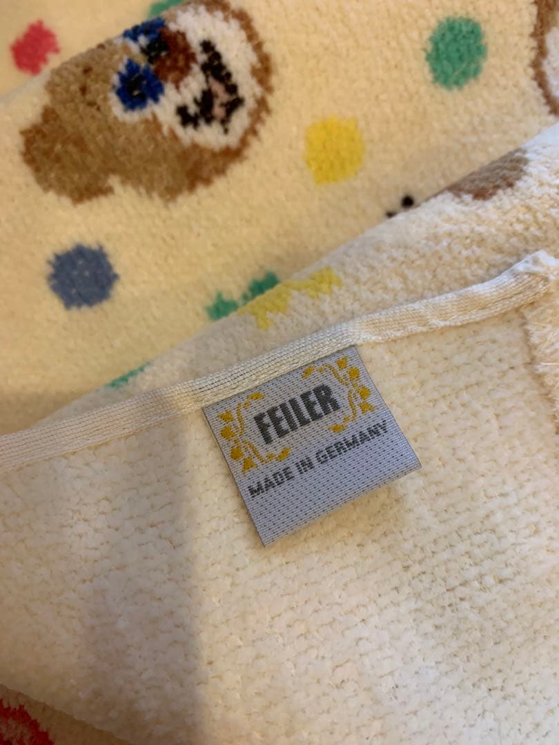 新品未使用　フェイラー　プティバス　イエロー　くま