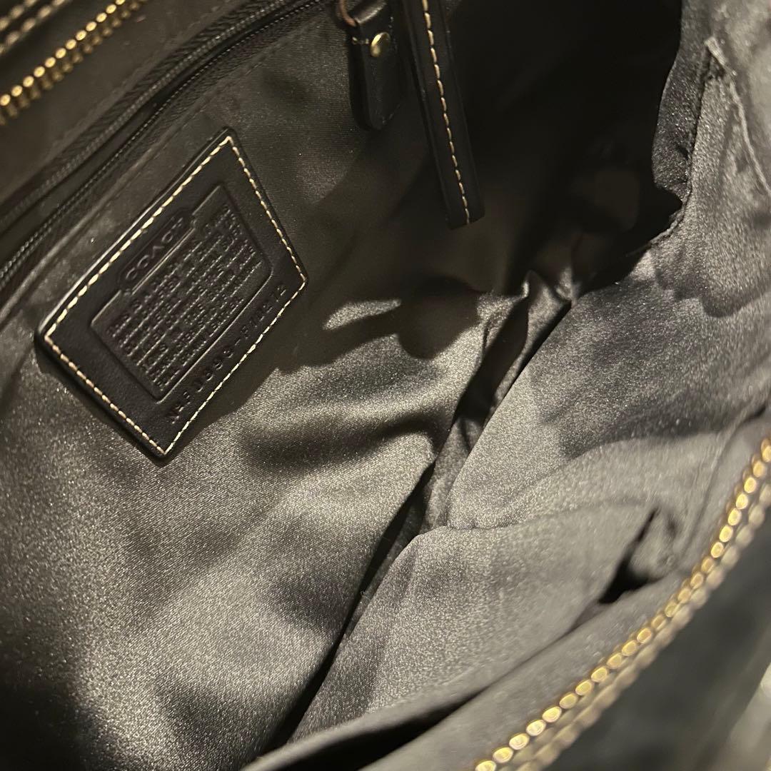 COACH コーチ　バッグ　ハンドバッグ　タッセル　フリンジ　金具　レザー