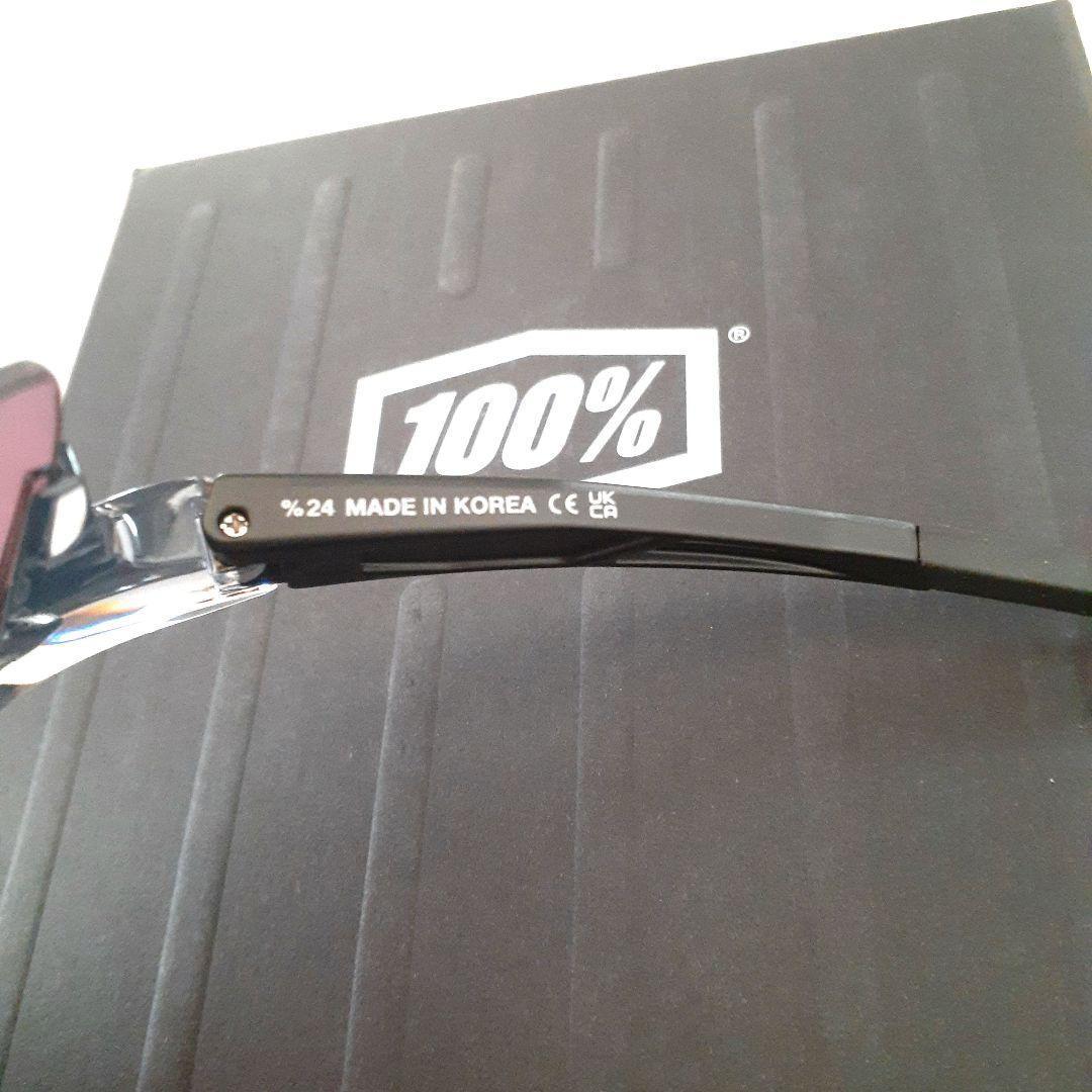 2025新作 100% Speedcraft クリアグレー ブラック サングラス