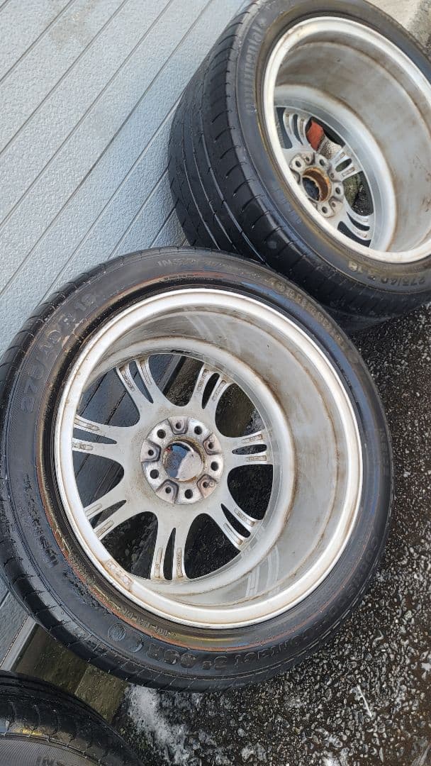  M スポーツ18インチ ホイールセット タイヤ付き5シリーズから取り外し