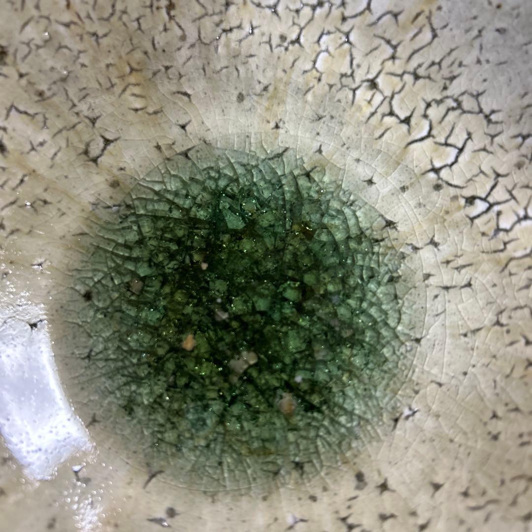 作家　陶芸作家　4.5寸鉢　２つ　ビードロ粉引き