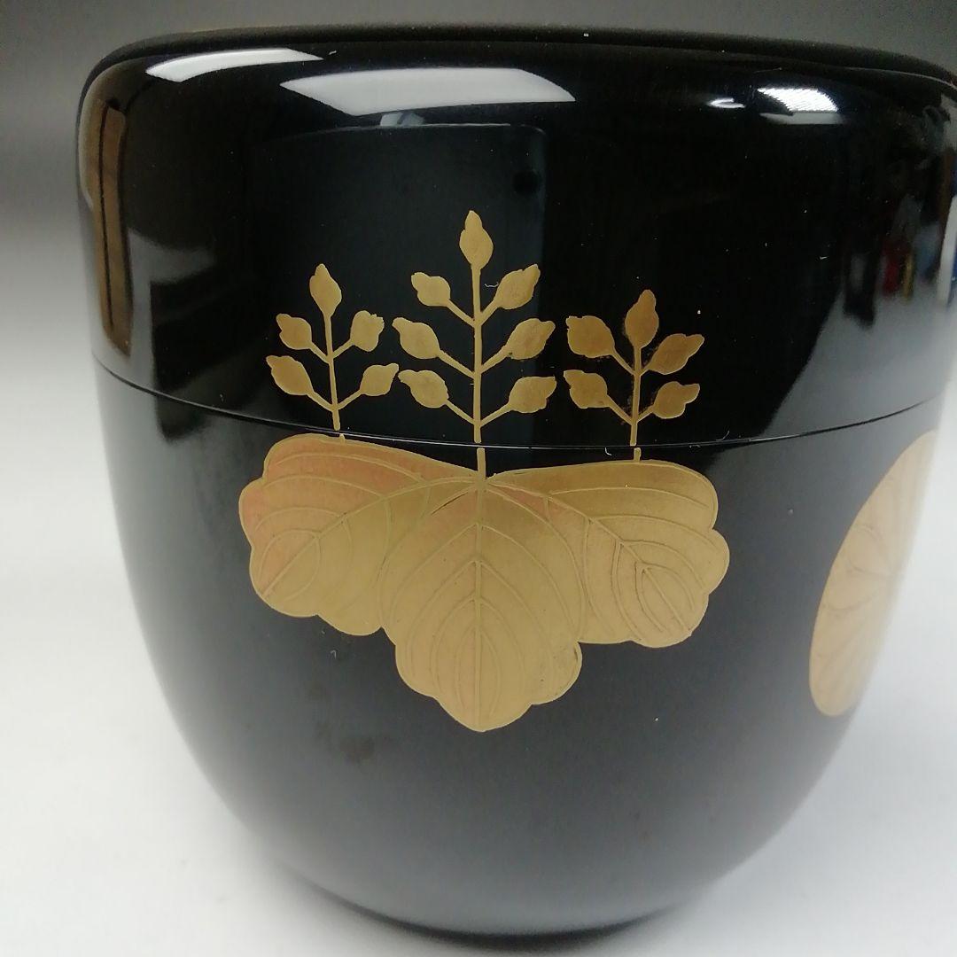 Ｔ９９１　棗　『高台寺蒔絵』『中棗』『佐々木麗峰 造』　共箱　茶道具