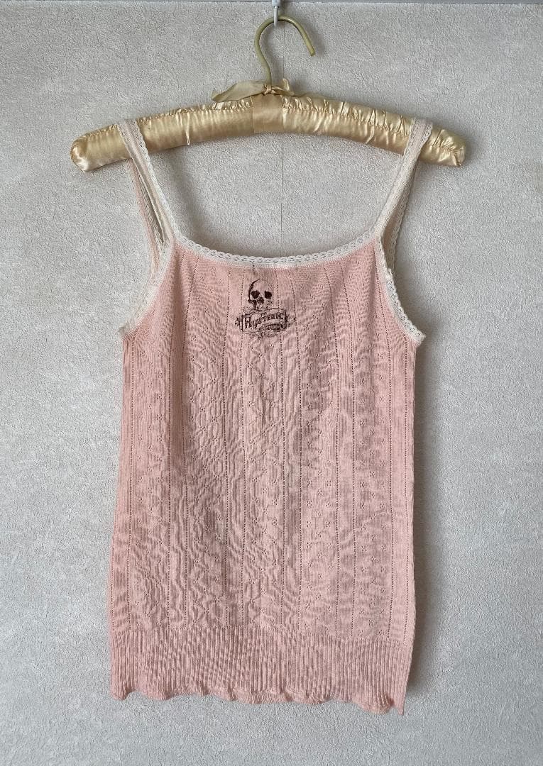 HYSTERIC GLAMOUR ヒステリックグラマー ピンクレースキャミソール