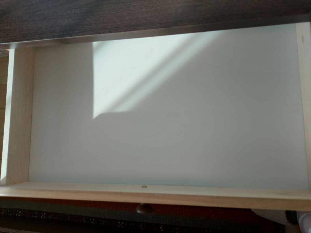 ニトリ　8段木目調ローチェスト（ダークブラウン）