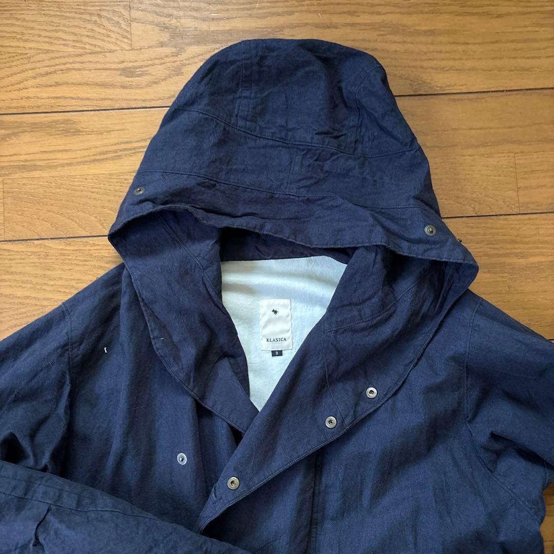 KASUGA ネイビー モッズコート M