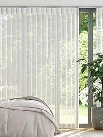 バーチカル・シアーブラインド　スノーホワイト　165×200