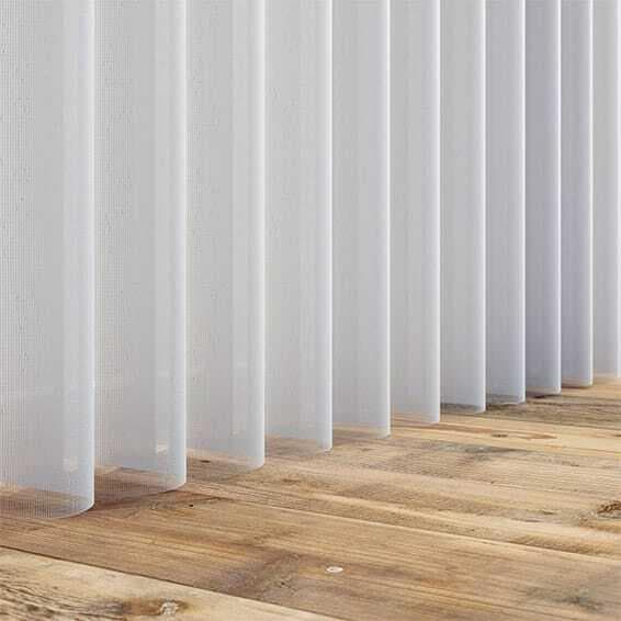 バーチカル・シアーブラインド　スノーホワイト　165×200