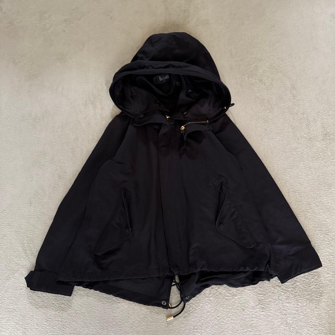 ザリラクス ショートモッズコート ファーライナー 黒 40