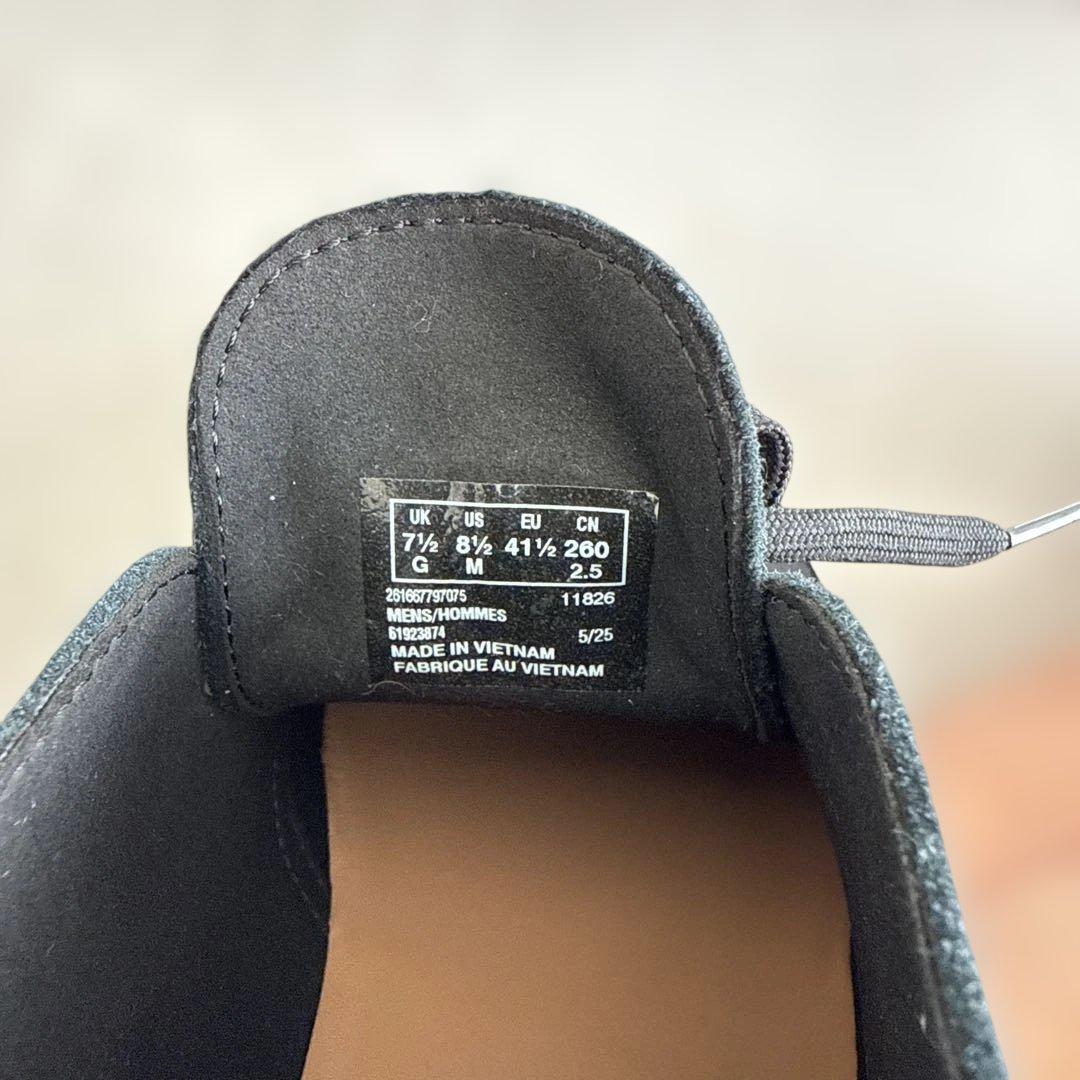 Clarks クラークスデザートブーツevoUK7.5ブラックスエード