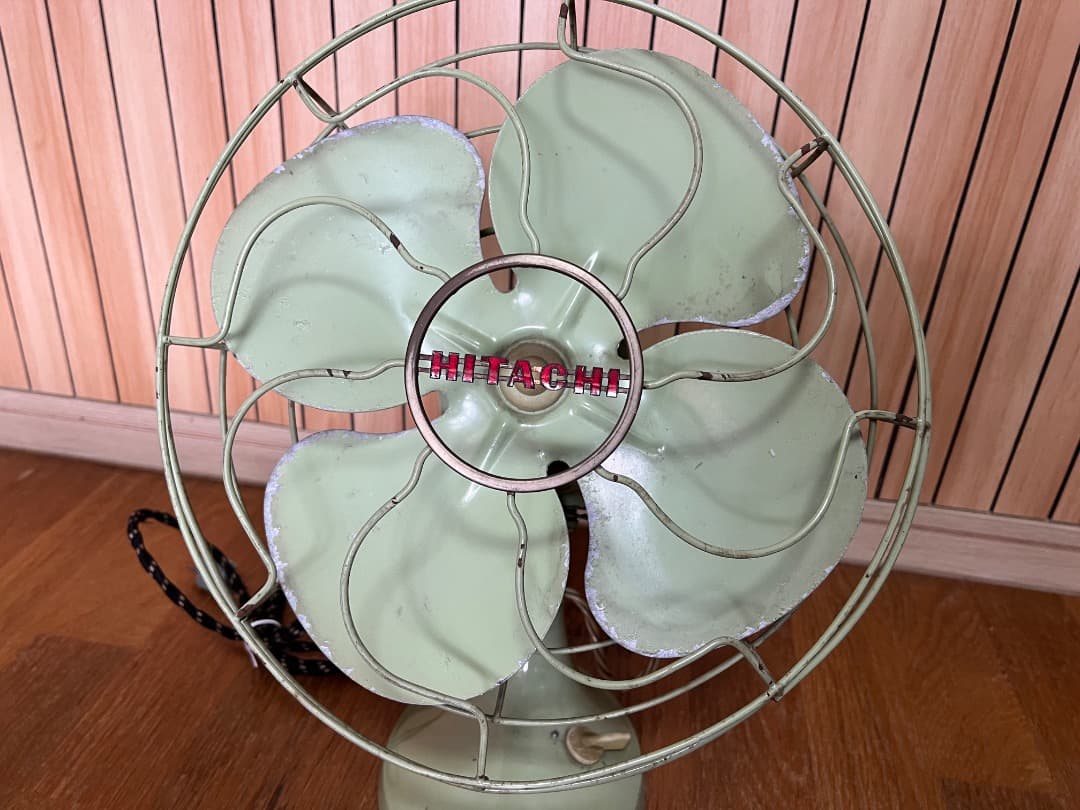 卓上レトロ扇風機　　日立 M-6032　通電確認済み