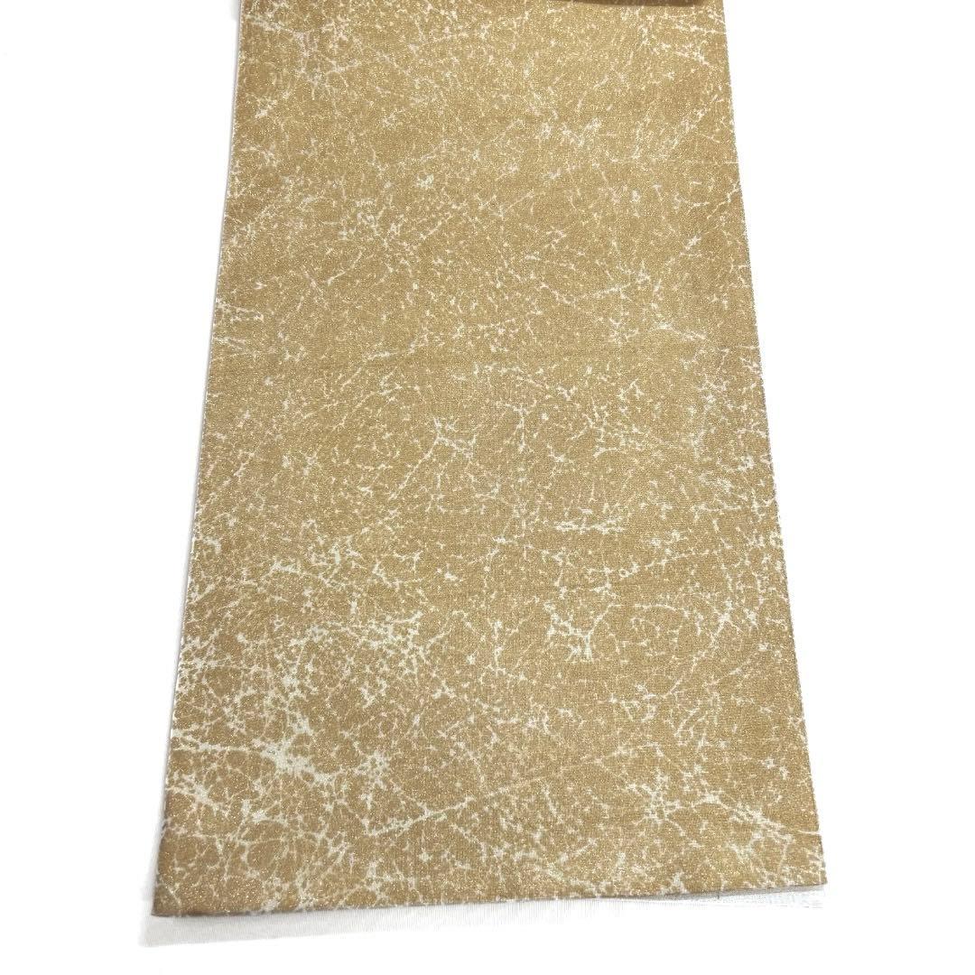 袋帯　華紋　絽刺し　唐花　唐草　氷割れ　金通し　着物　021a d