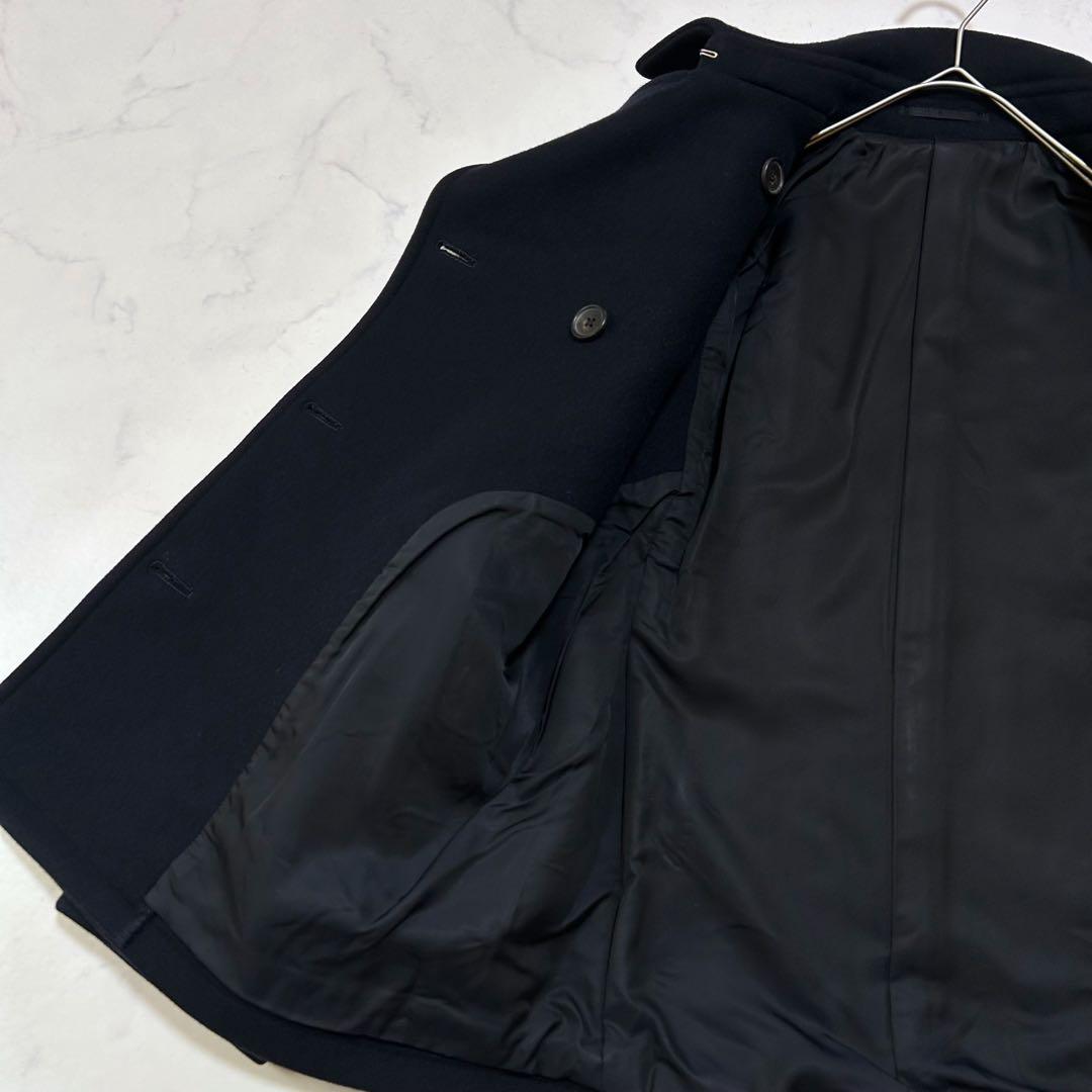 極美品 マーガレットハウエル タスマニアウール ダブルブレスト ピーコート