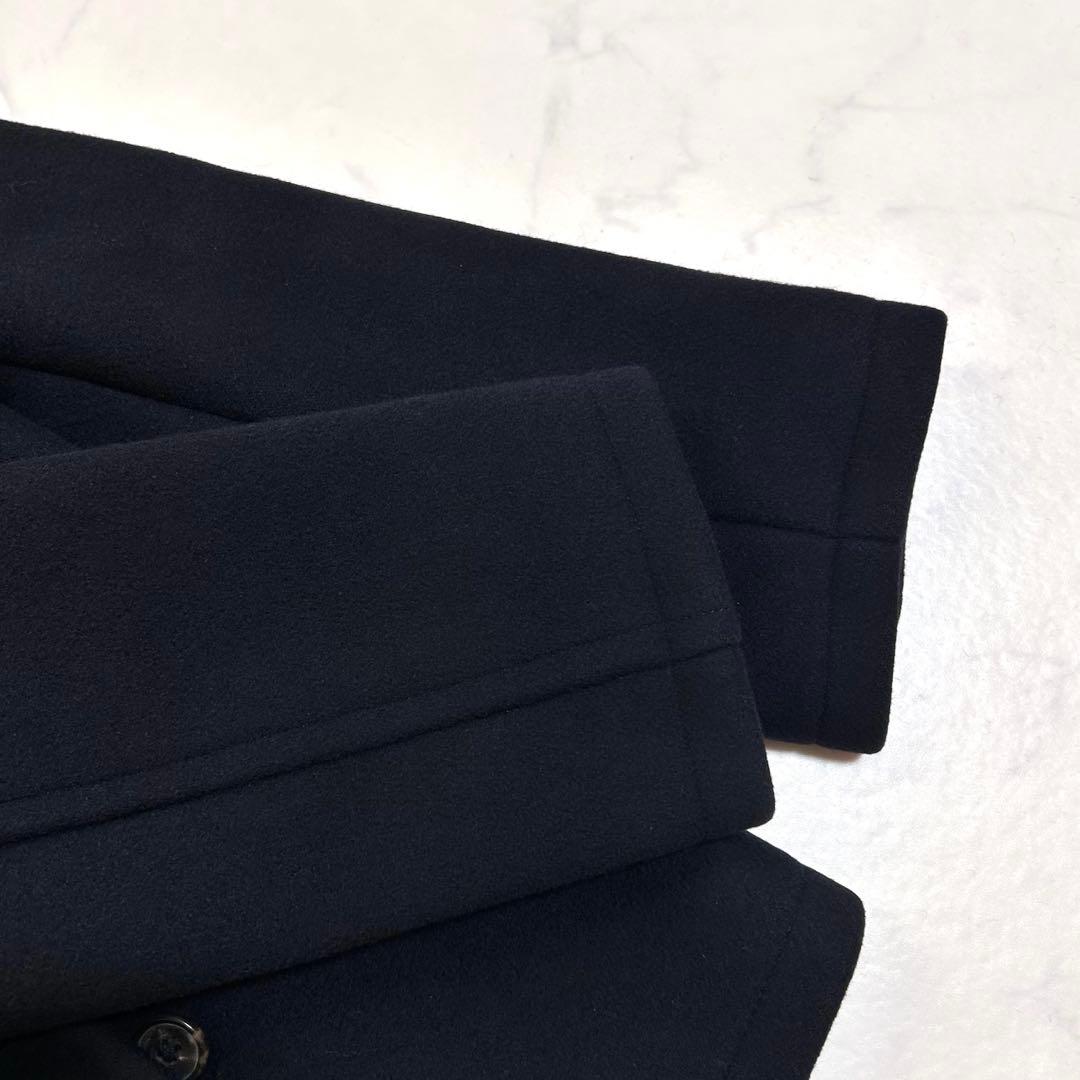 極美品 マーガレットハウエル タスマニアウール ダブルブレスト ピーコート