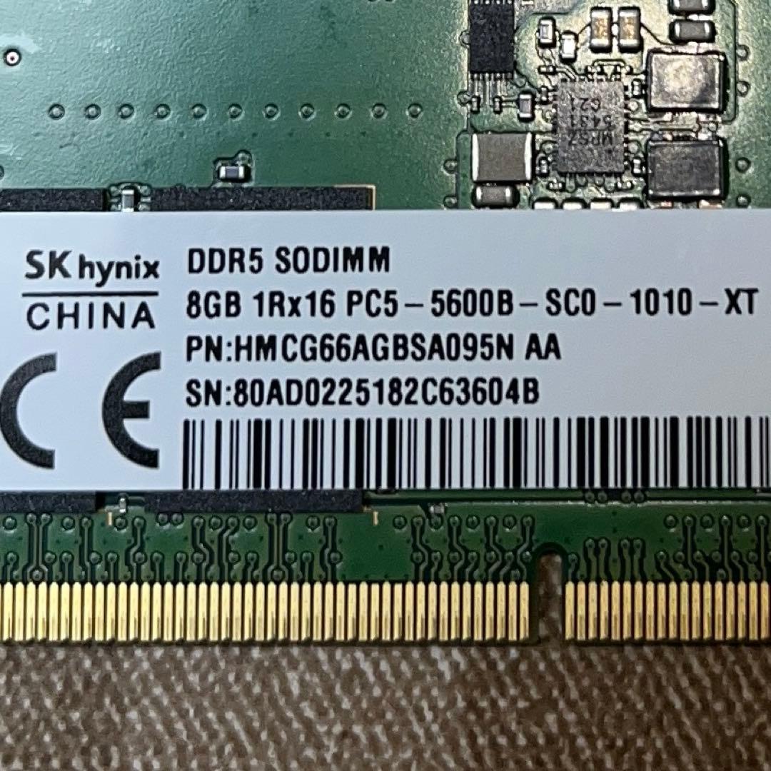 SK hynix DDR5-5600 8GB 2本