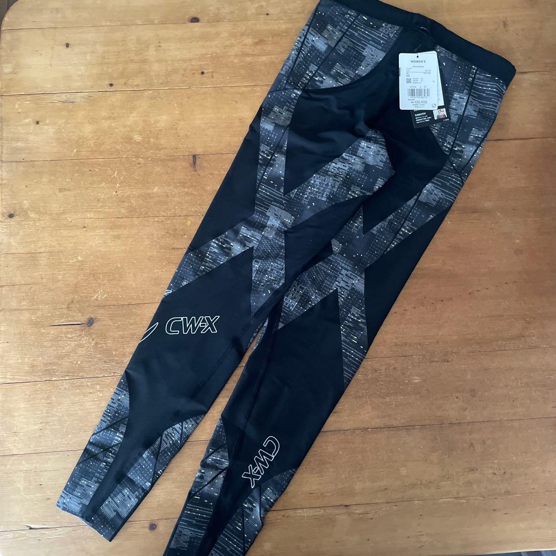 CW-X 女性用 Mサイズ タイツ 黒/グレー