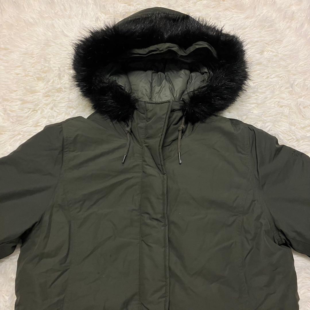 《珍品人気早い者勝ち》レディースノースフェイスモッズダウンコートホワイトレーベル