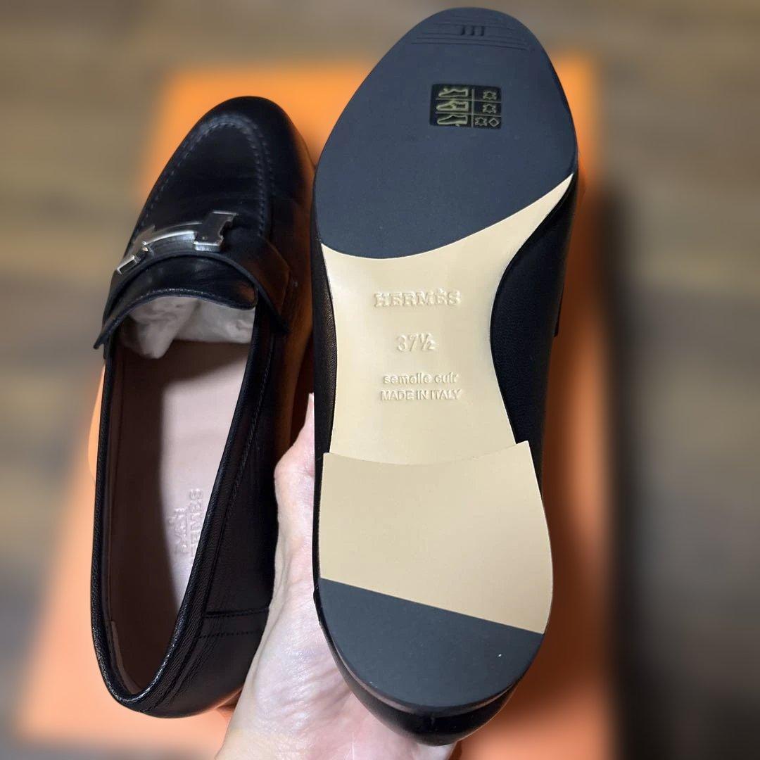 新品未使用　エルメス　モカシン　パリ　37.5 24.5センチ