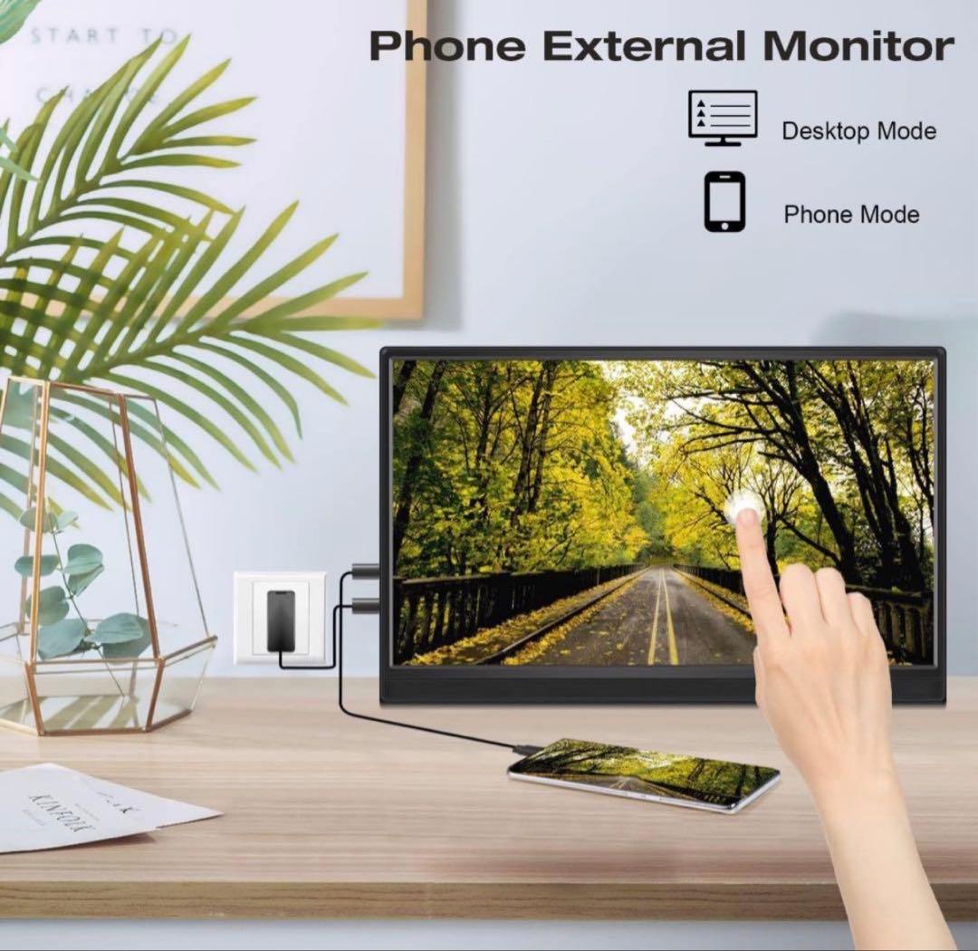 15.6インチ タッチモバイルモニター タッチ機能 スピーカー内蔵