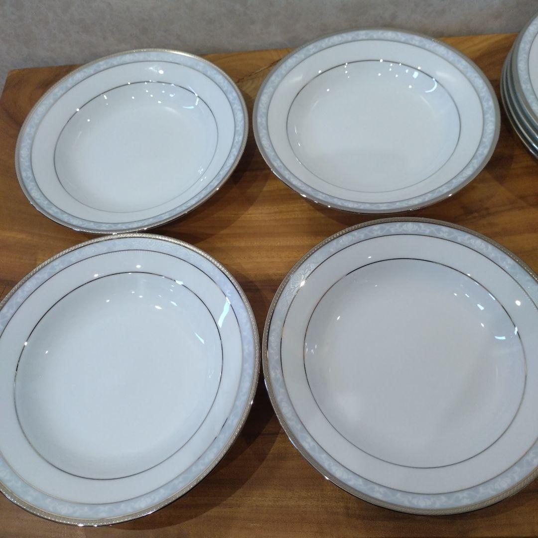 【定価6万円】美品　ノリタケ 食器 ハンプシャープラチナ20ｐｃディナーセット