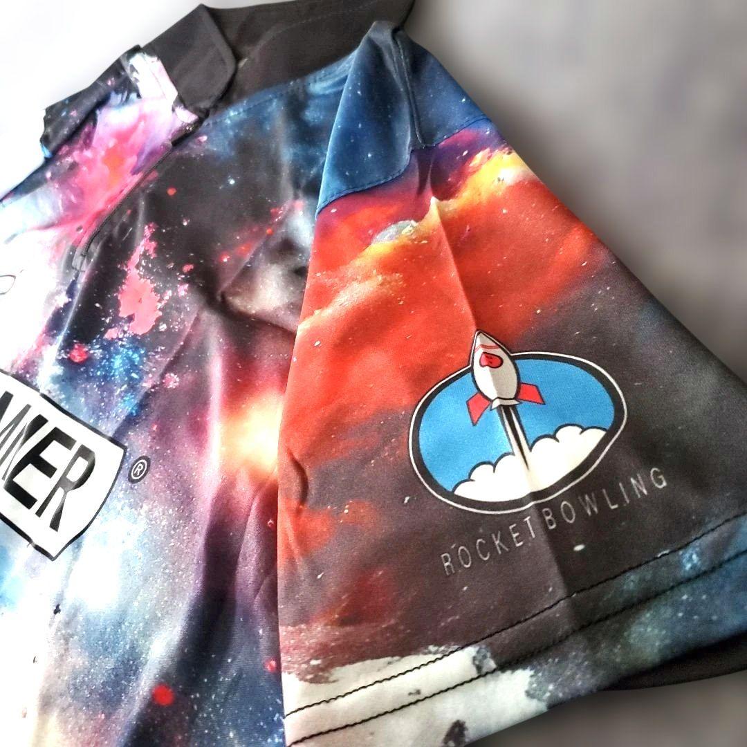 ✨新品✨ハンマー　【M】　宇宙　カラフル　ボウリングウェア