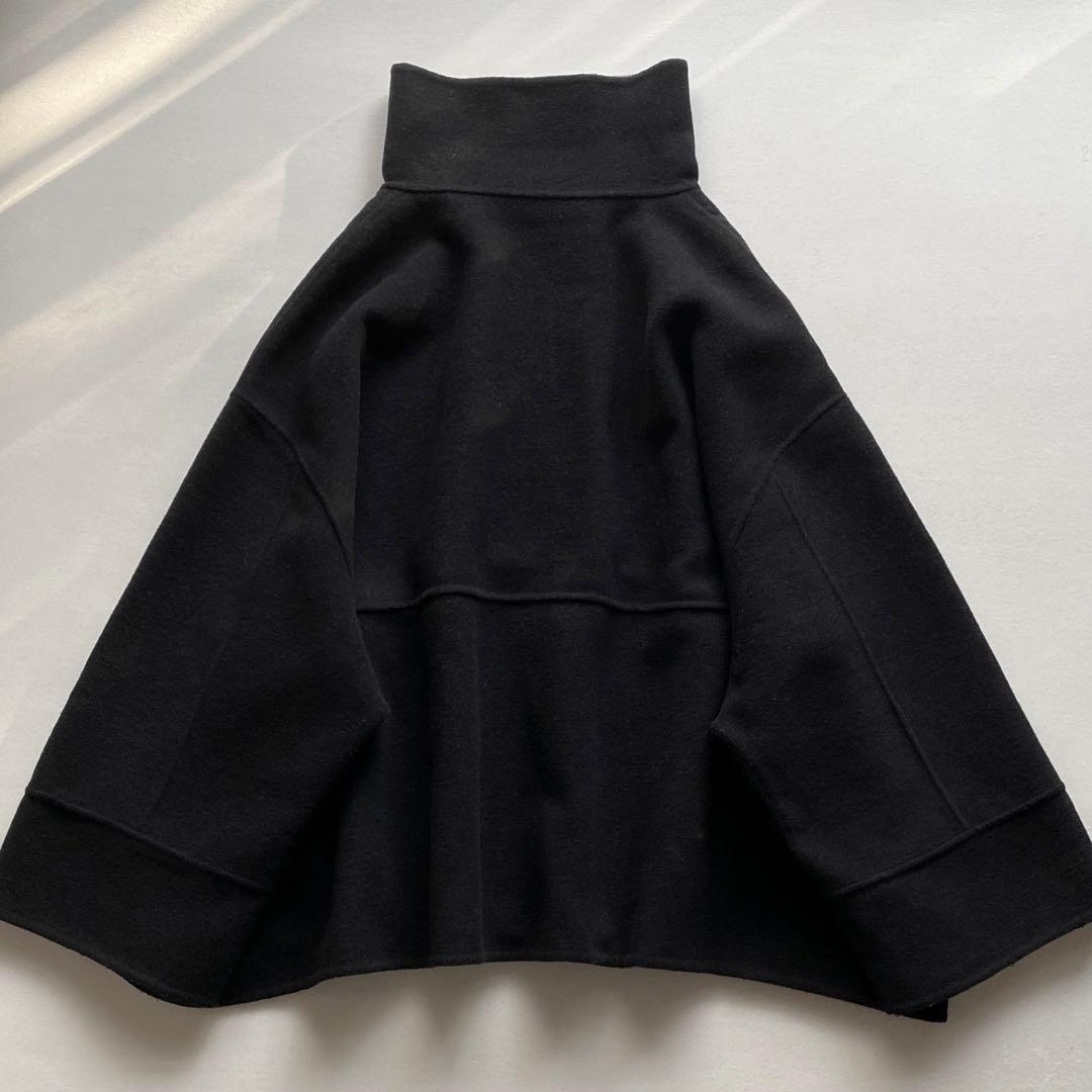 SHIPS any: リバー スタンドカラー ポンチョ ショート コート