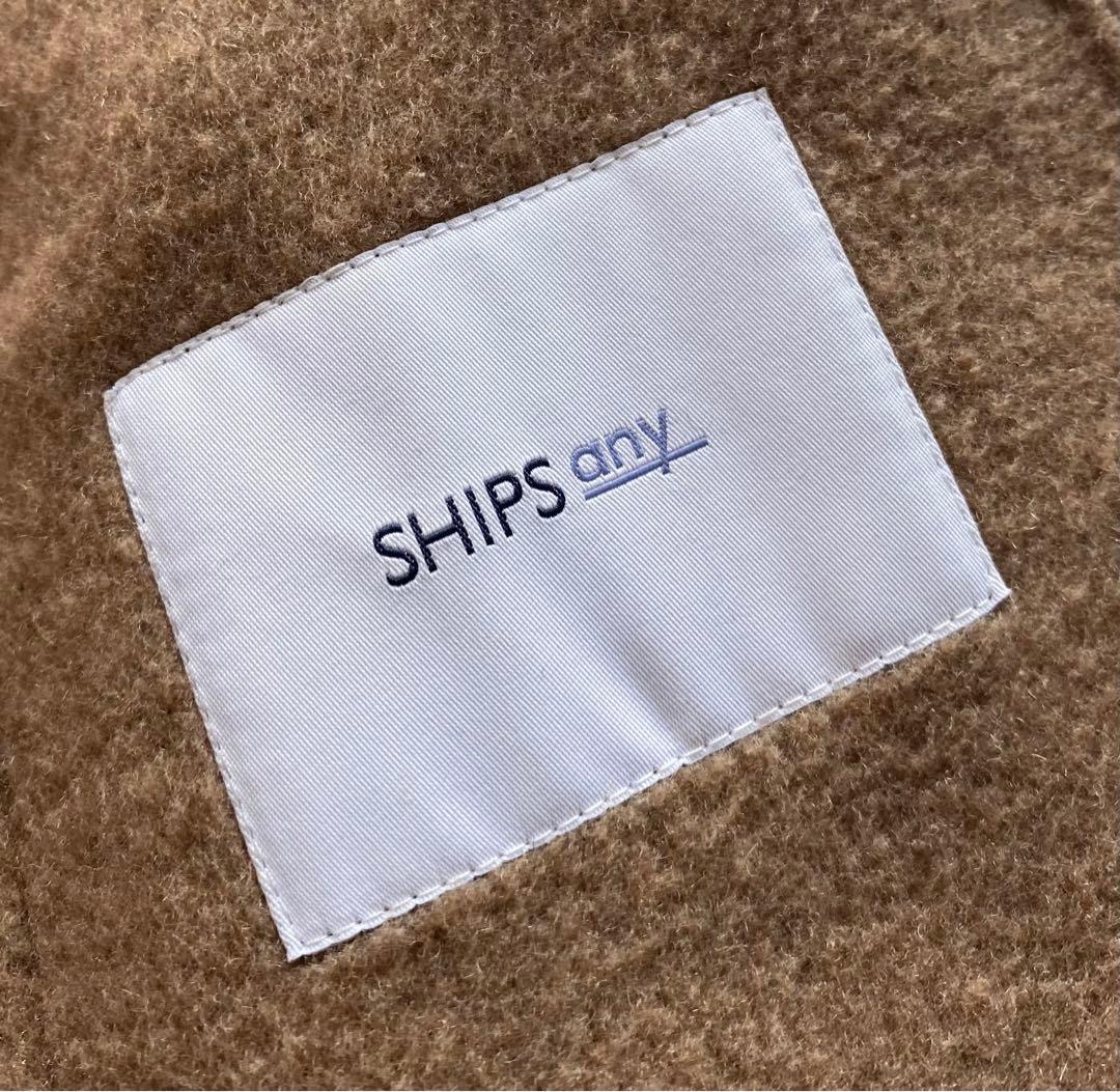 SHIPS any: リバー スタンドカラー ポンチョ ショート コート