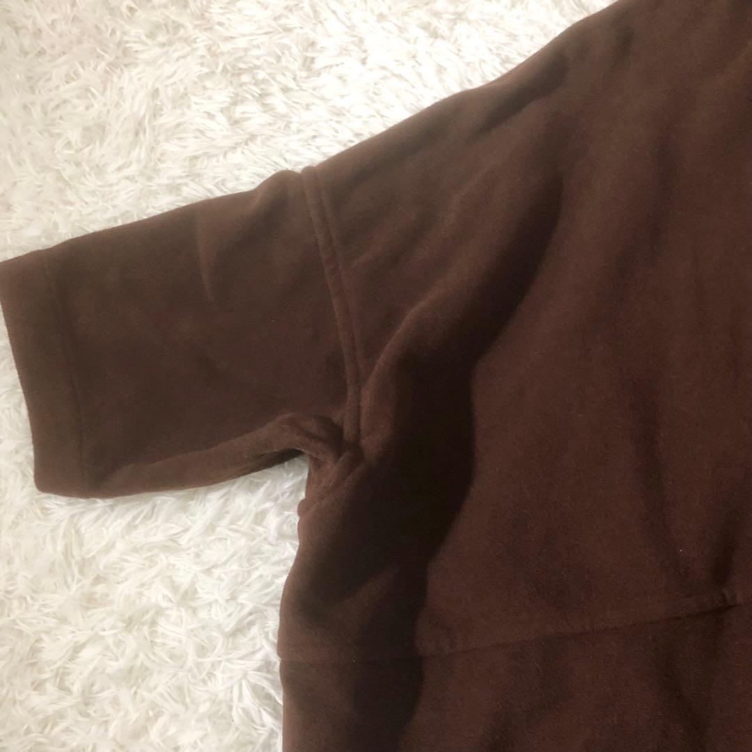 美品 ズッカ ウールモッサコート ポンチョ 縮絨 フード ドルマンスリーブ