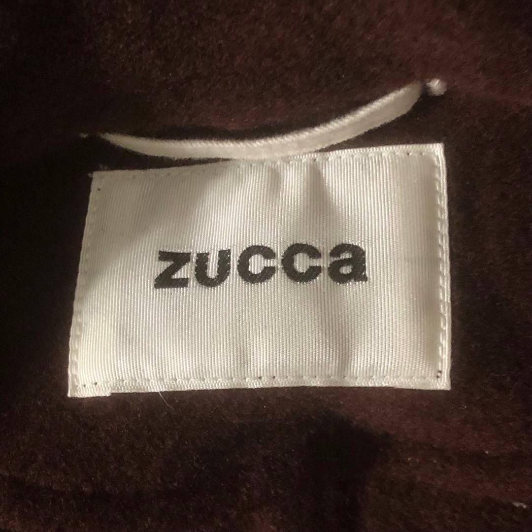 美品 ズッカ ウールモッサコート ポンチョ 縮絨 フード ドルマンスリーブ