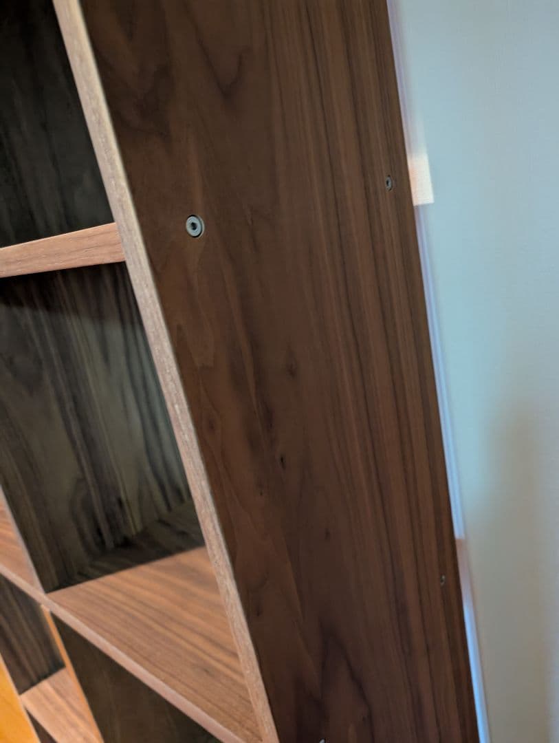 《送料込》無印良品 スタッキングシェルフ ウォールナット 5段 木製棚