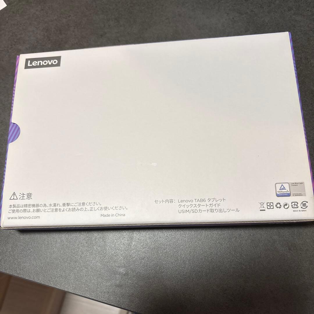 Lenovo TAB6 Androidタブレット本体