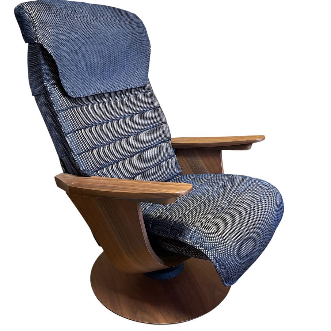 【ゆうくん】カリモク リクライニングチェア オットマン付 RU75