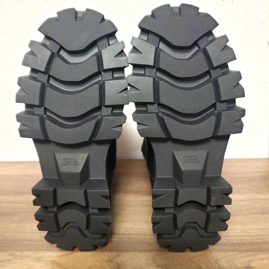 ZARA チャンキーチェルシー サイドゴアブーツ 27cm 厚底